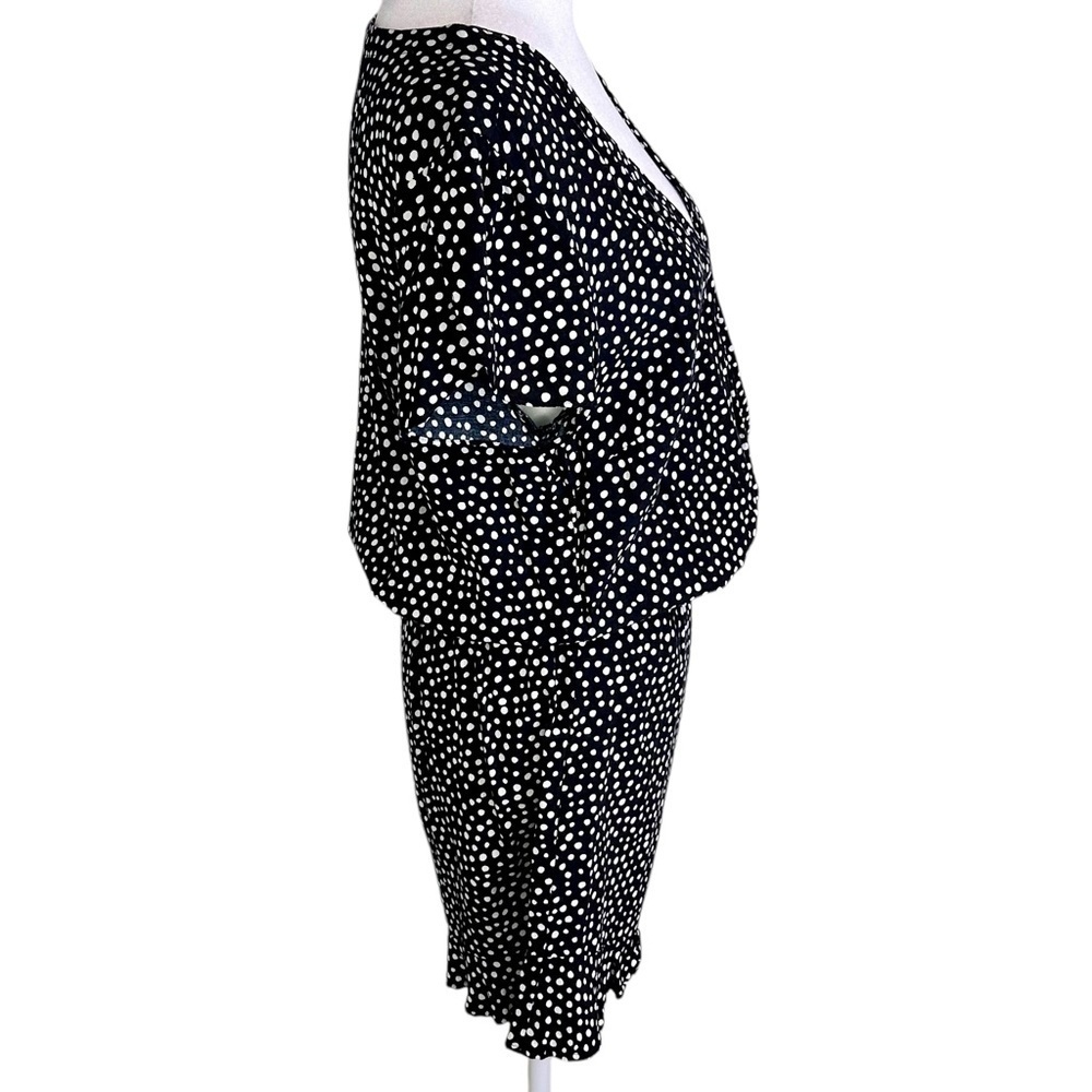 LOFT Polka Dot Flutter Sleeve Romper Size S - Picture 7 of 13